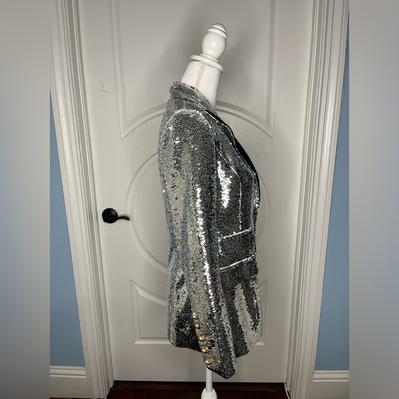 Balmain Sequin Blazer with lace detail - Picture 6 of 8